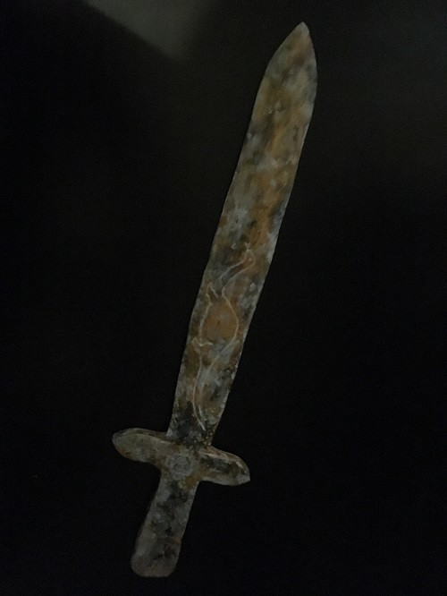 Silverbell Sword, Tuscon Sword, Dinosaur Sword, Dinosaur and Man