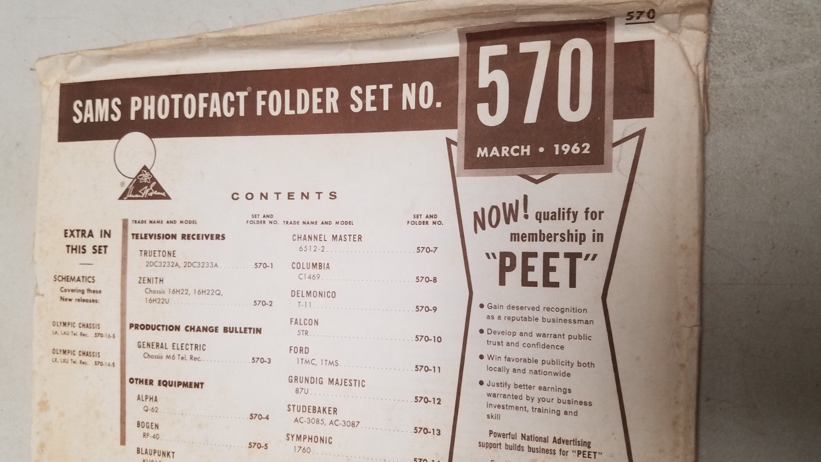 Sams Photo Facts Set #570 3/62 folders 3-15 (D)
