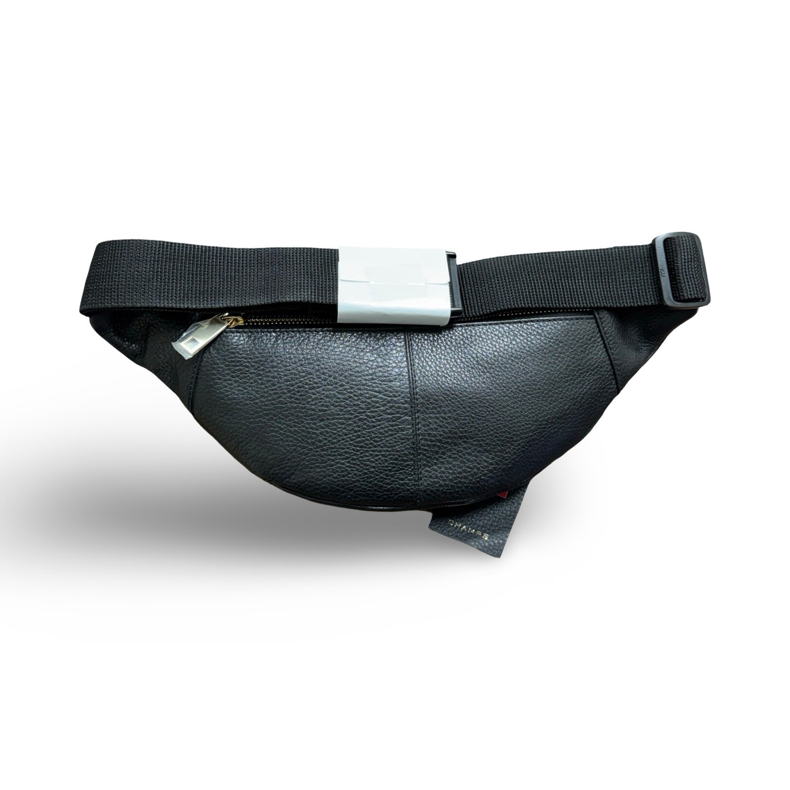 CHAMPS Leather Waist-Pack- Black