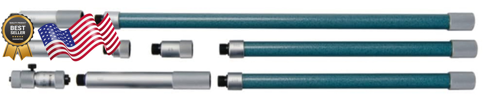 Mitutoyo 137-203 Tubular Inside Micrometer 0.01mm Resolution, 50-500mm Range
