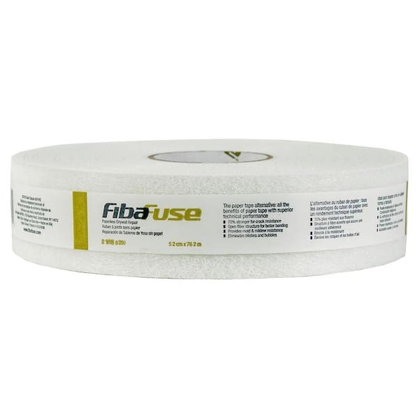FibaFuse 2-116 in in. x 250 ft. White Paperless Drywall Joint Tape