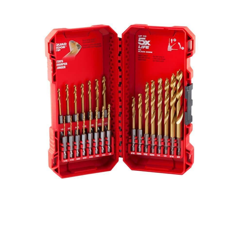Milwaukee SHOCKWAVE IMPACT DUTY Titanium Twist Drill Bit Set (23-Piece)