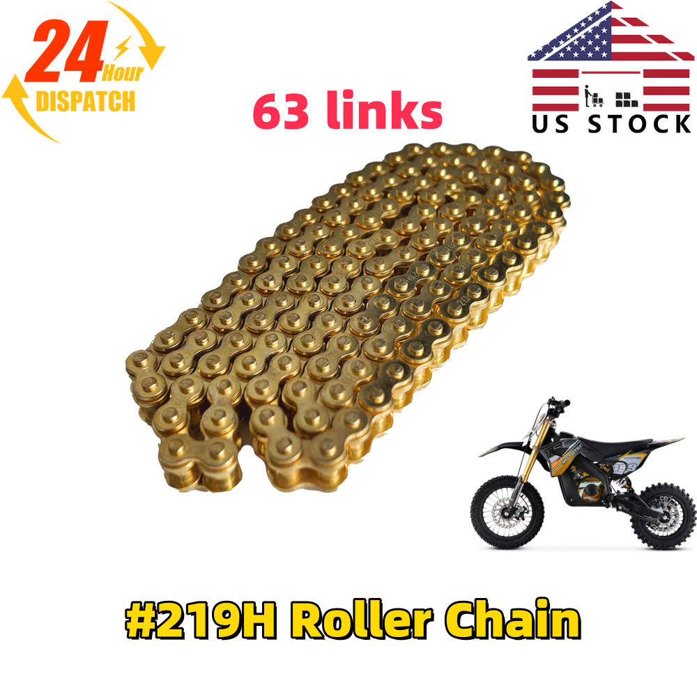For MotoTec Chain 63-Link 48V Pro Electric Dirt Bike 1800W/1600W #219H 63L