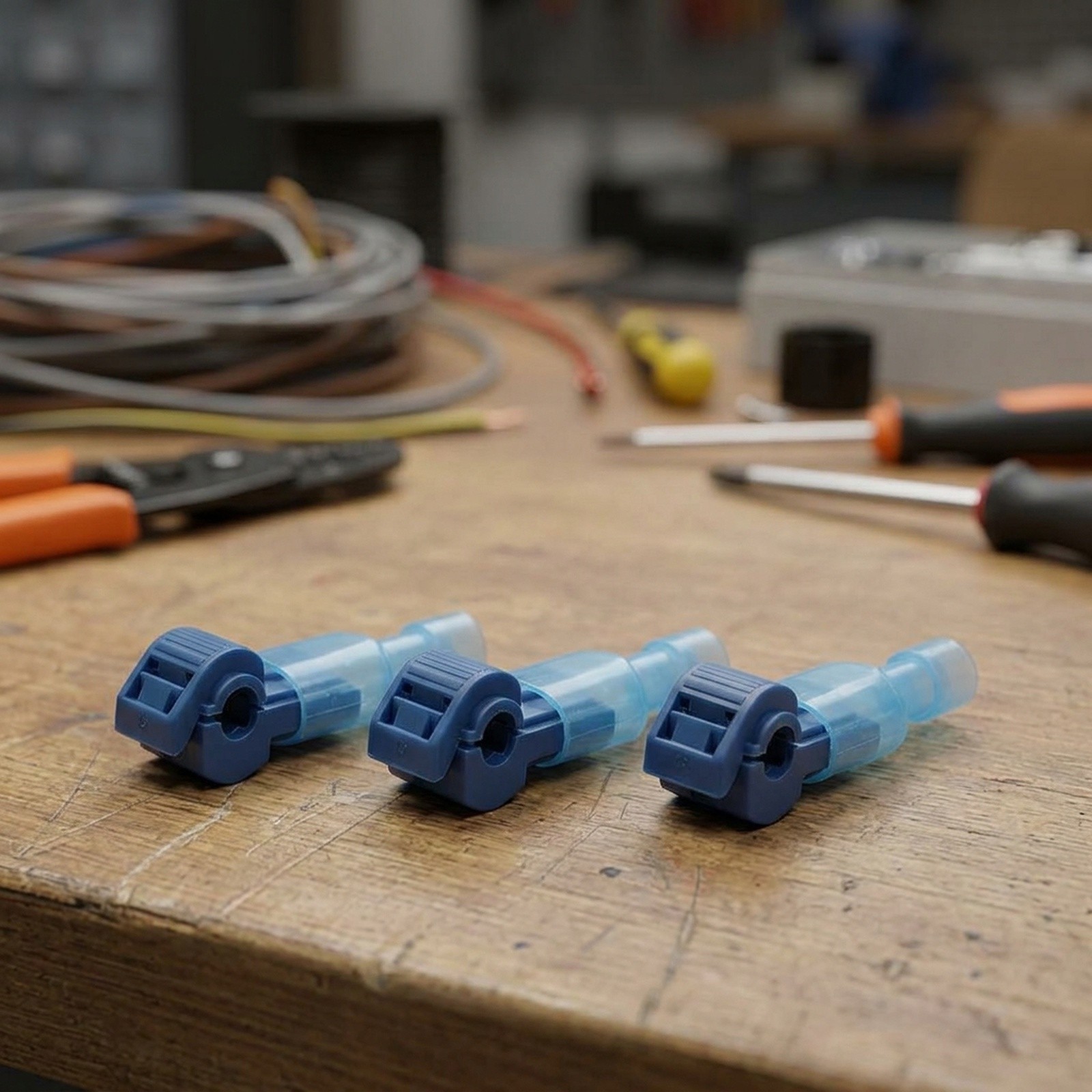 Connector Clamp Clips Kit Electrical Cable Wire Quick Connect Terminals Crimp