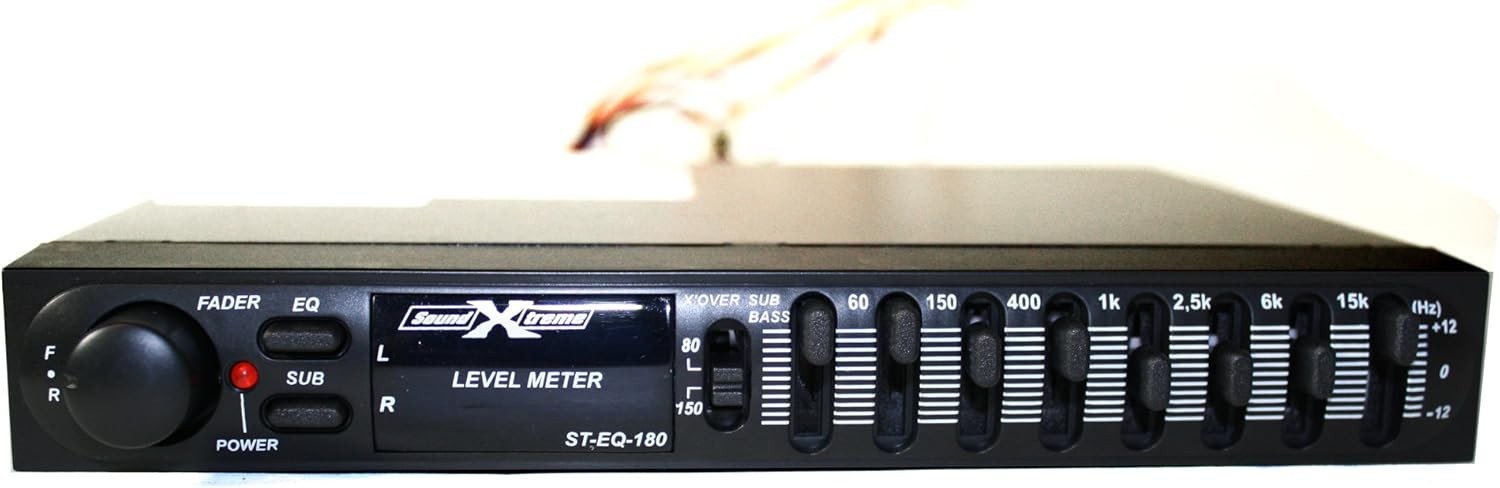 SOUNDXTREME 7 Band Passive Stereo Graphic Equalizer with Fader Control ST-EQ-180