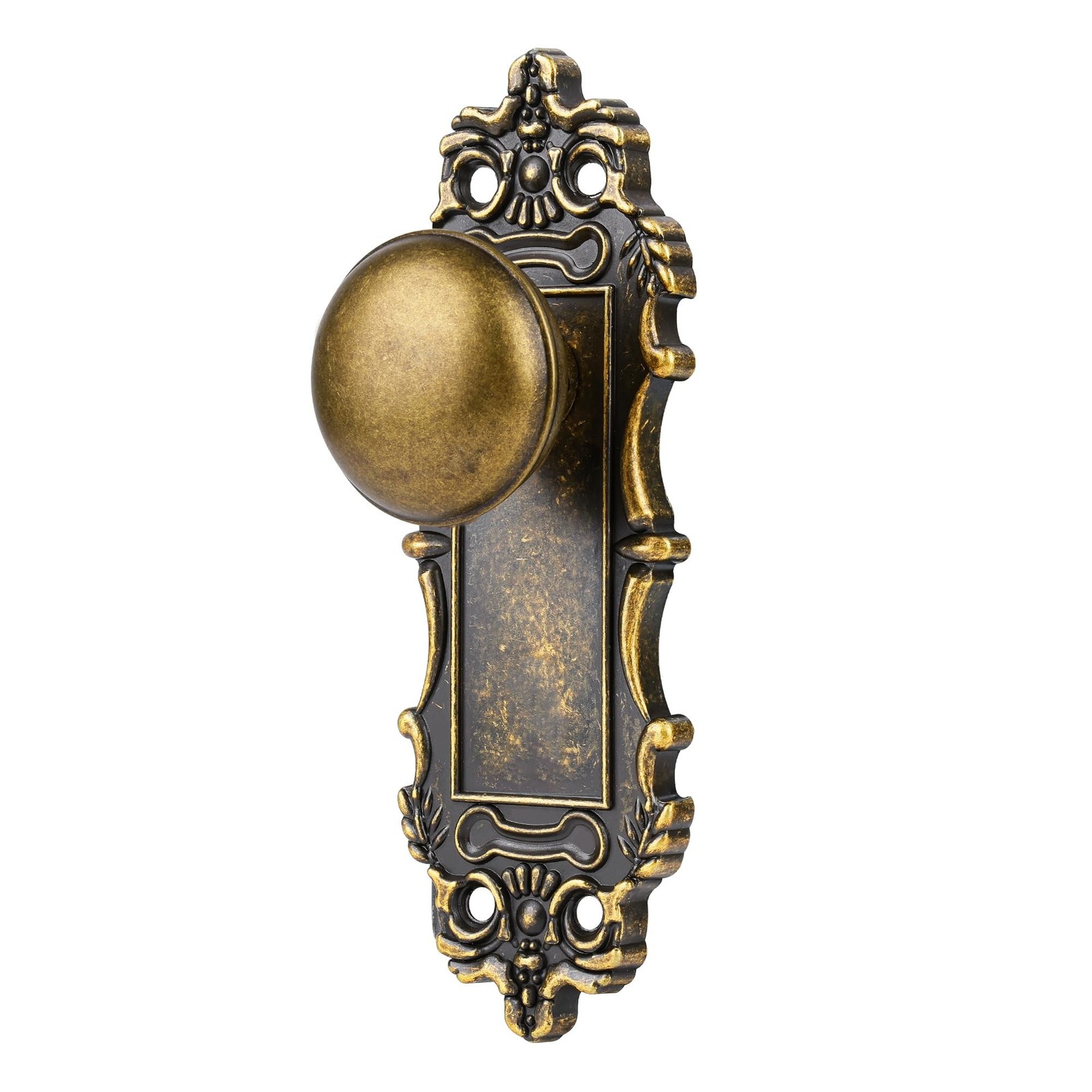 Antique Brass Dummy Door Knob Interior, Antique Old Style Door Knob Replaceme...