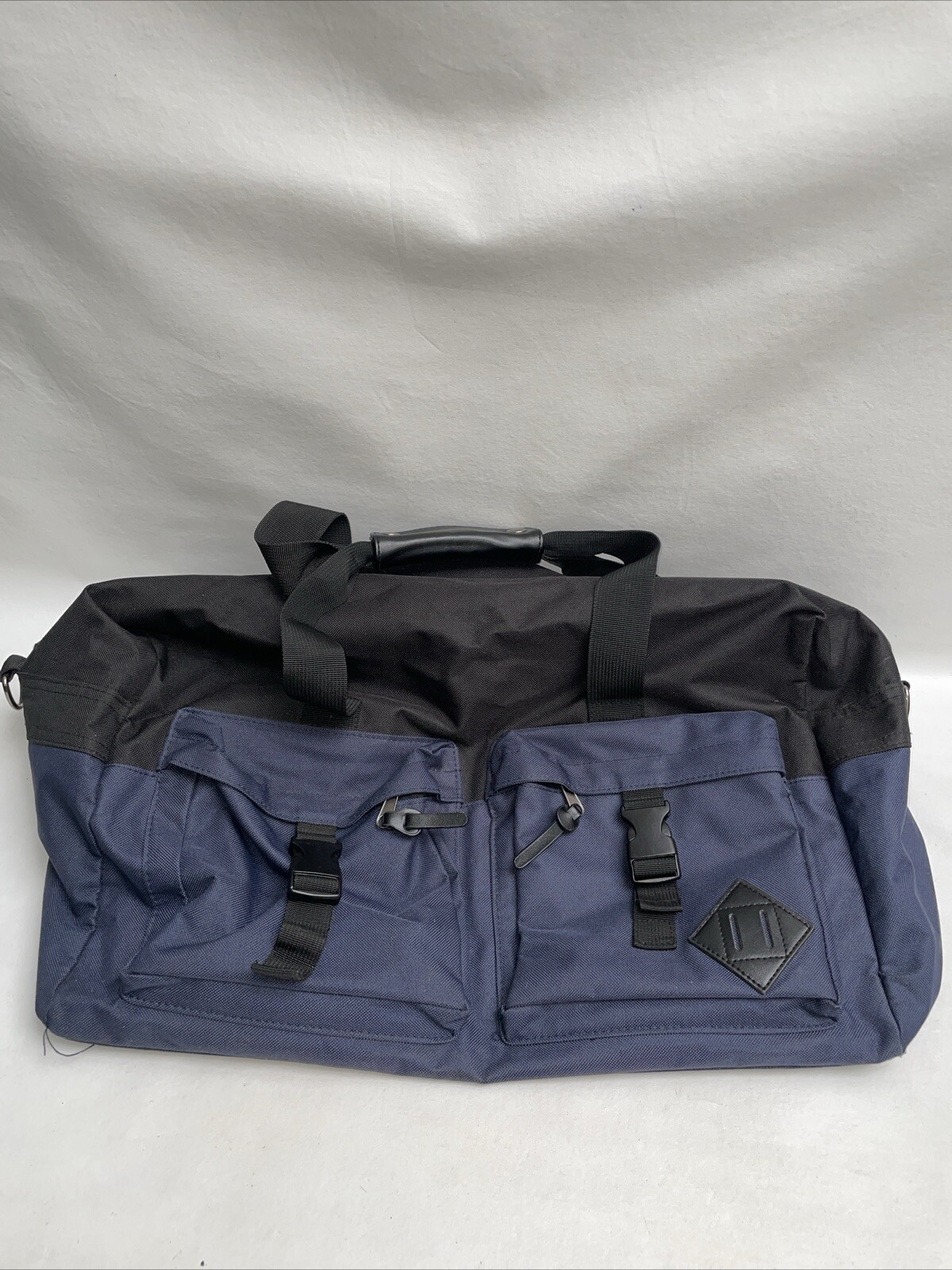 Merona Duffle Gym Travel Bag Navy Blue 19x12 Inches