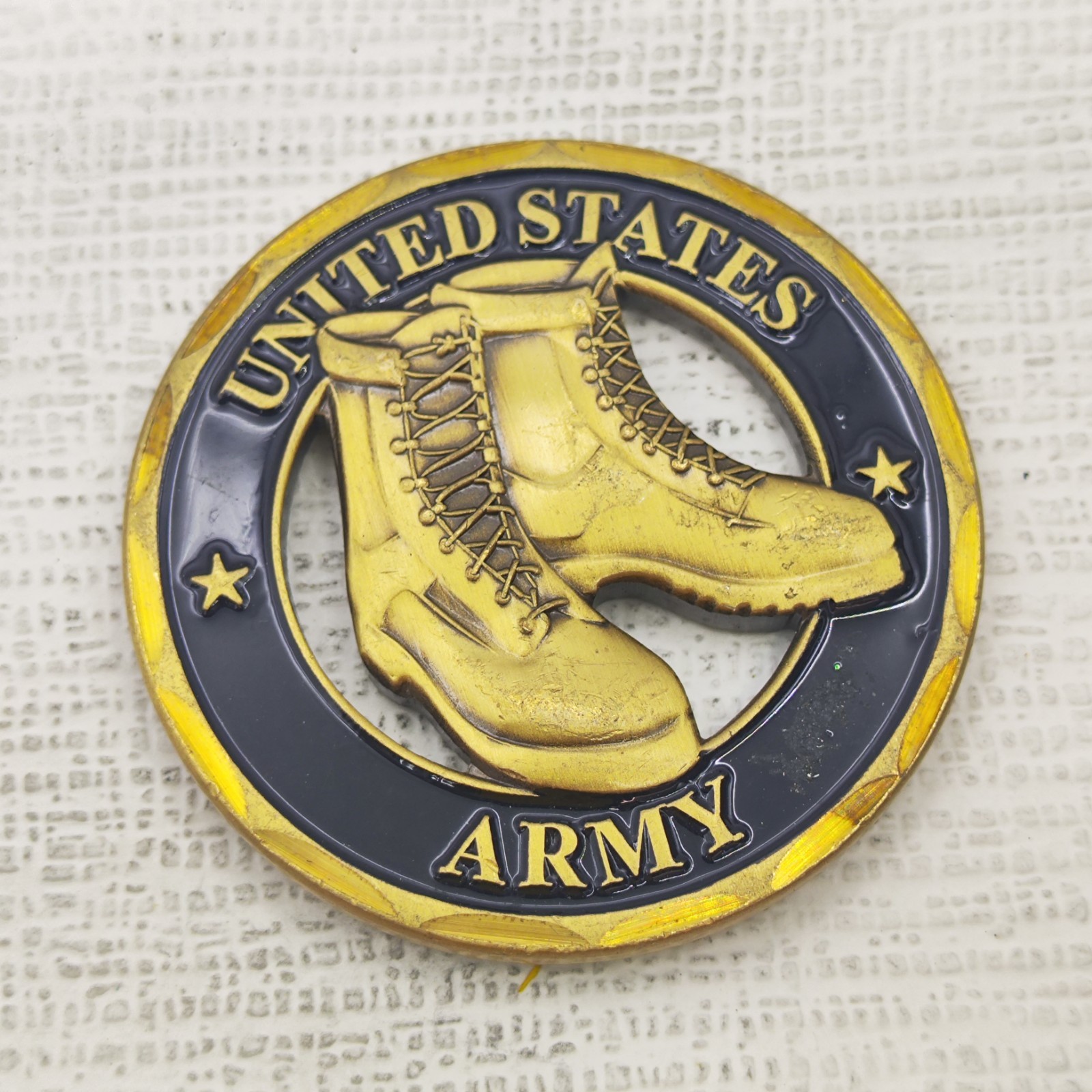 United States Army Boots on the Ground Challenge Coin
