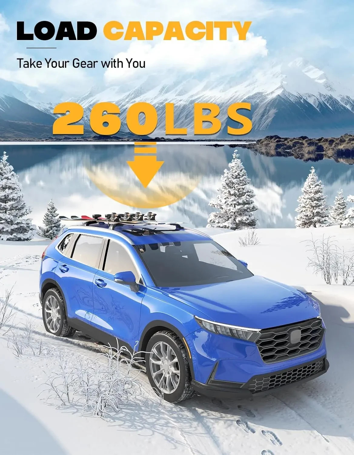 Tuyoung All Aluminum Roof Rack Cross Bars Fit for 2023-2026 Honda CRV CR-V & CRV