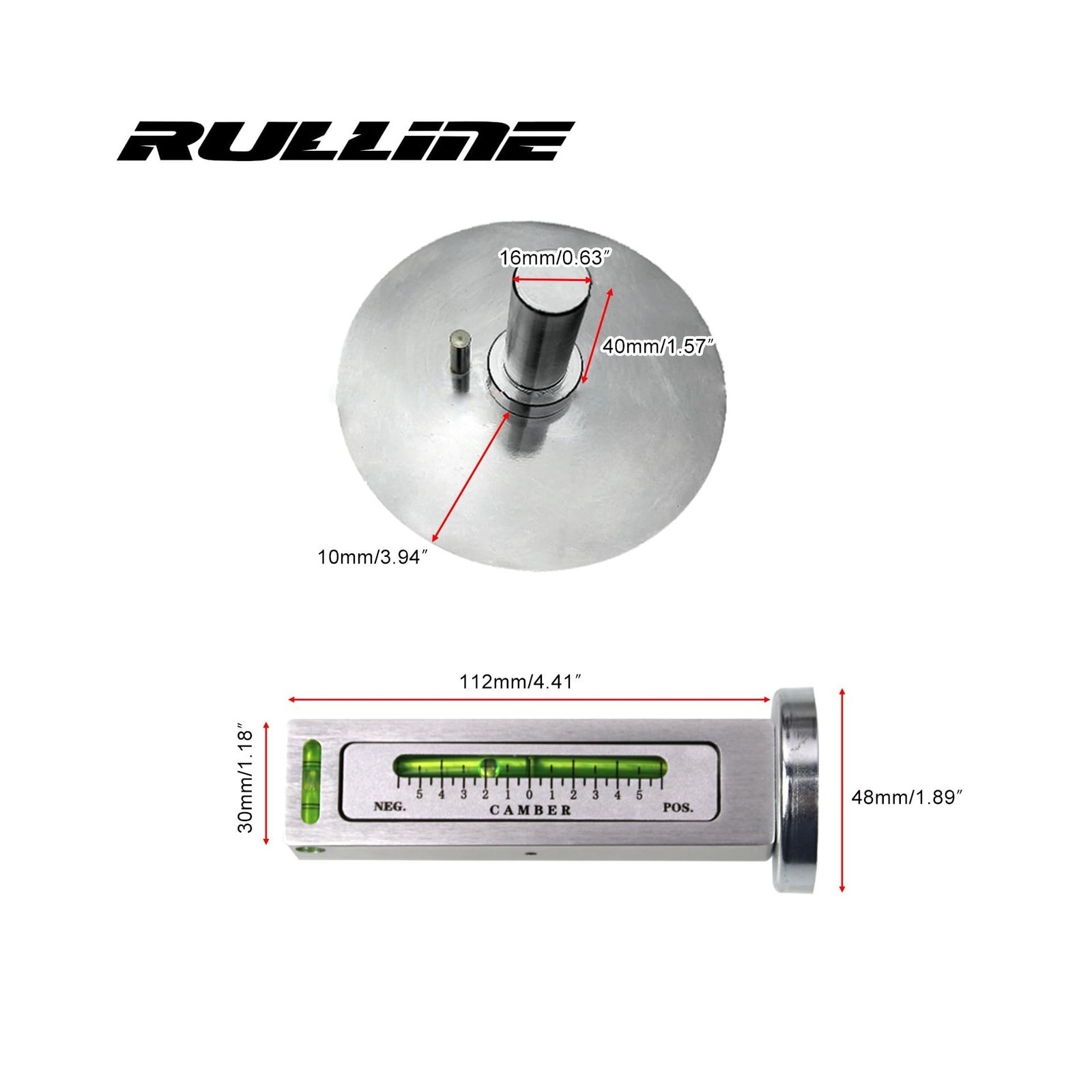 Wheel Alignment Tool - Camber - w/ Magnetic Adapter - For 11-25in