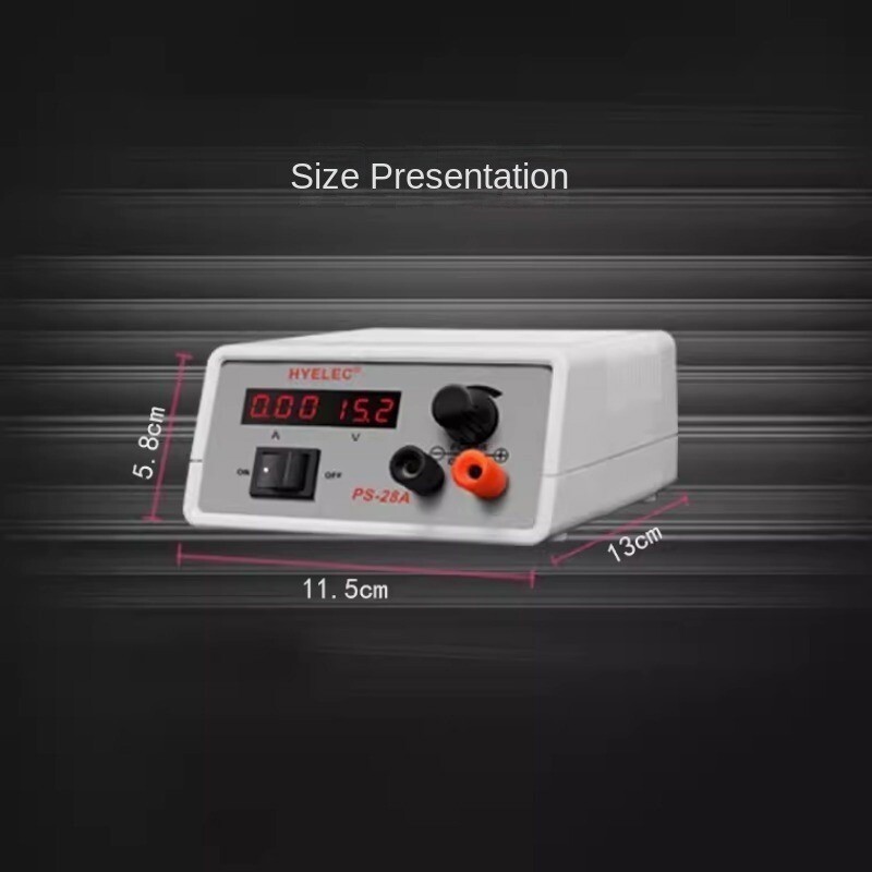 PS-28A Adjustable DC Regulated Power Supply 1.5V-15V 0-2A Variable Bench Source