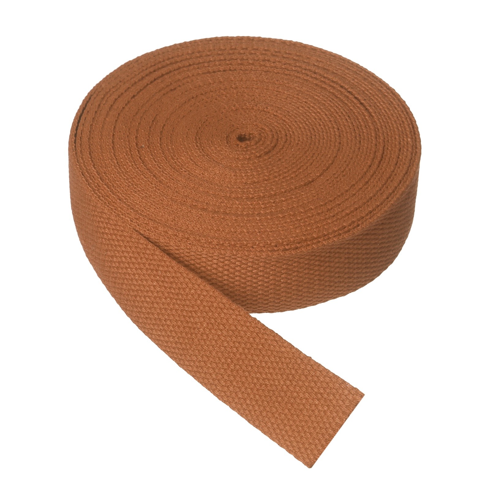 Cotton Twill Tape, 1" 5 Yards Cotton Ribbon Bias Binding Tape Brown
