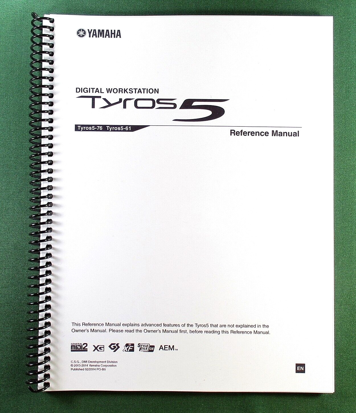 Yamaha Tyros 5 Reference Manual: Full Color 152 Pages & Protective Covers!