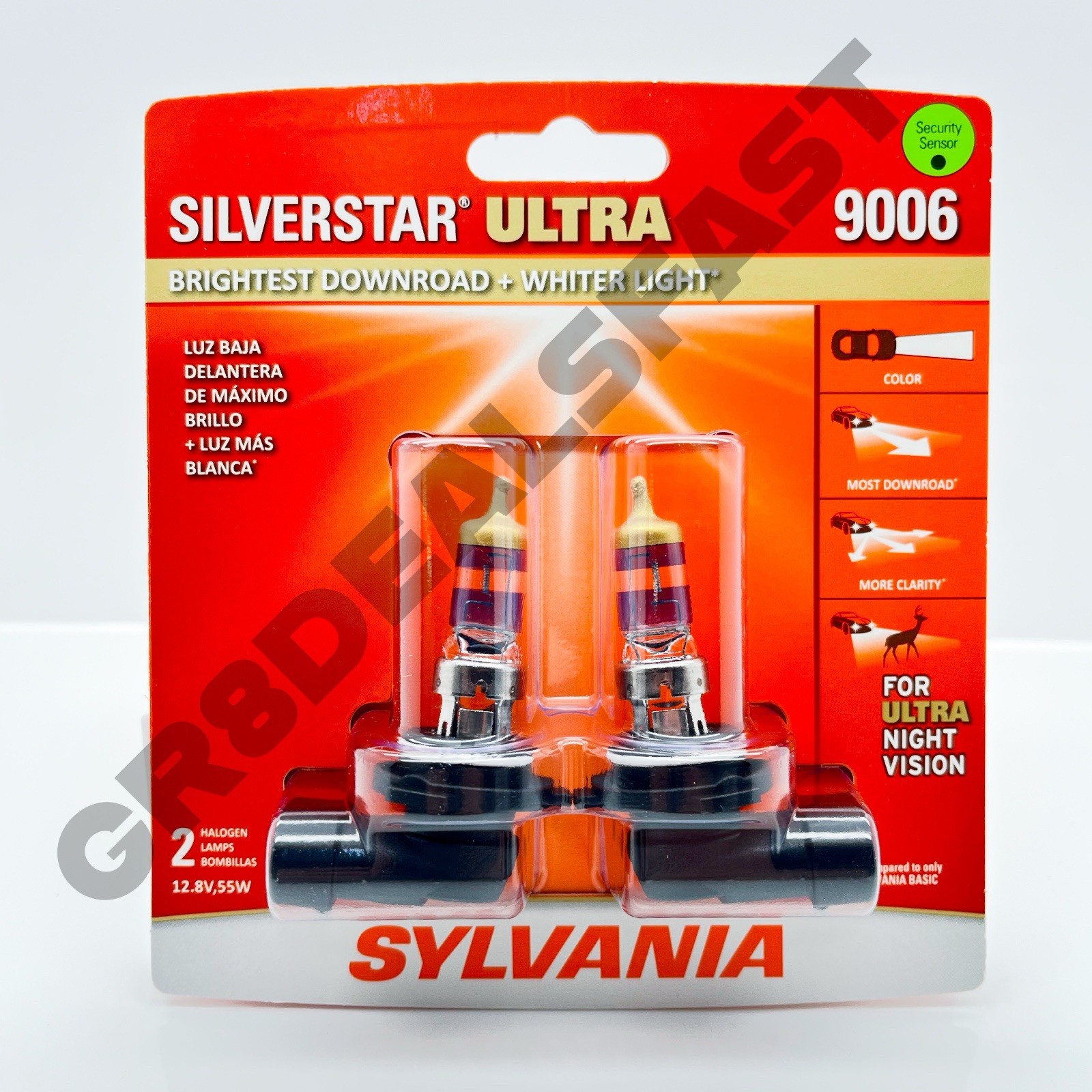 9006 Sylvania Silverstar Ultra Headlight Bulbs Bright New Genuine 🔥(2 PACK)🔥