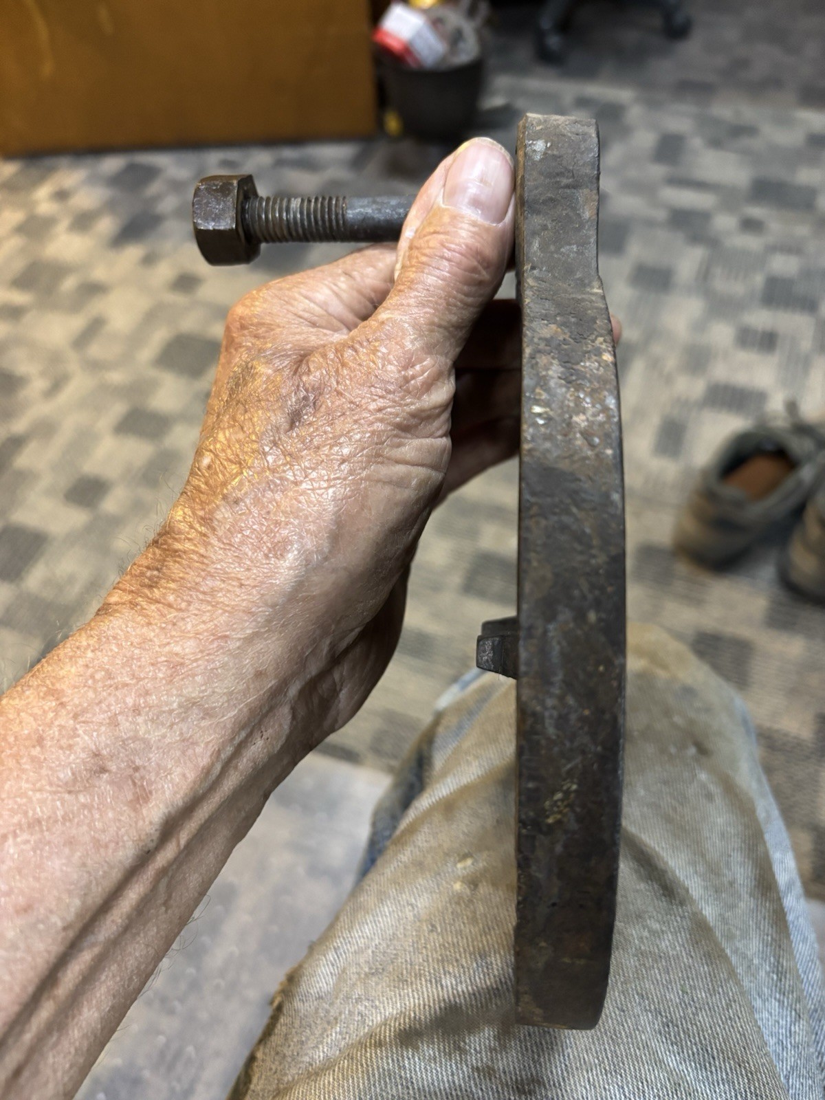 antique blacksmith POST DRILL BUFFALO NO 151 TABLE 7 1/4" lot B