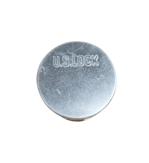 2-PACK US Lock Dummy Cylinder 1-1/8 in. Solid Brass Chrome