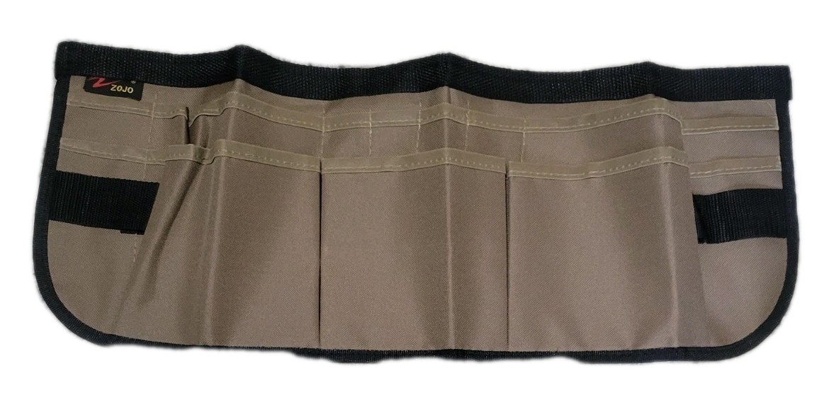 Zojo Work Apron Multiple Slots Work Tool Coffee Brown