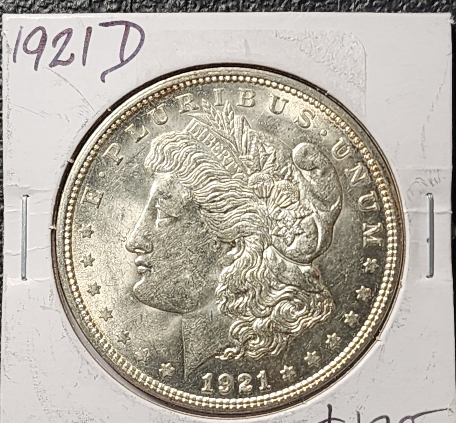 1921 D Morgan Silver Dollar - very clean