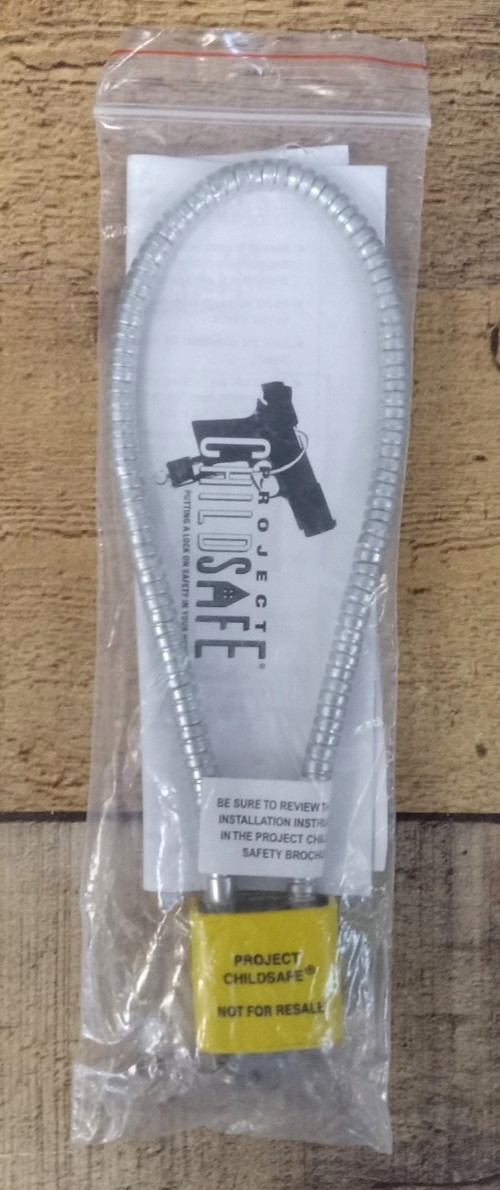 New Sealed Cable Gun Lock Project ChildSafe 2 Keys Handgun Pistol Safety