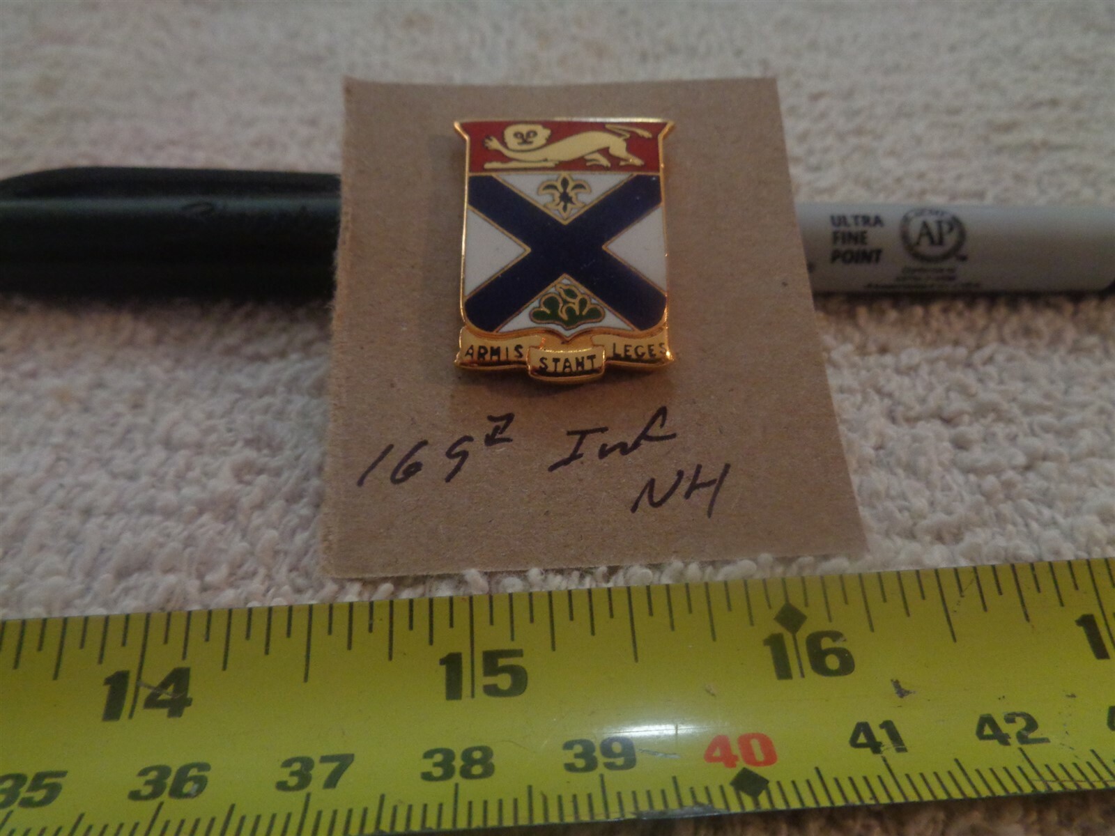 169th Infantry NH Unit Crest, DI, DUI (DRAW#M5)