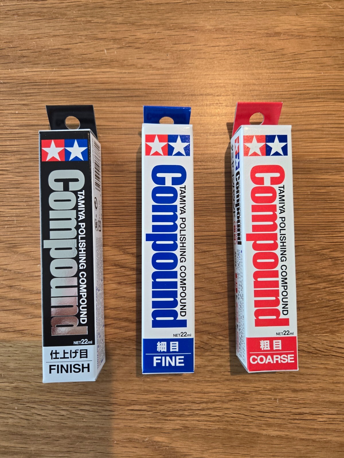 Tamiya polishing compound ( fine + coarse + finish) 3 set 87068 87069 87070