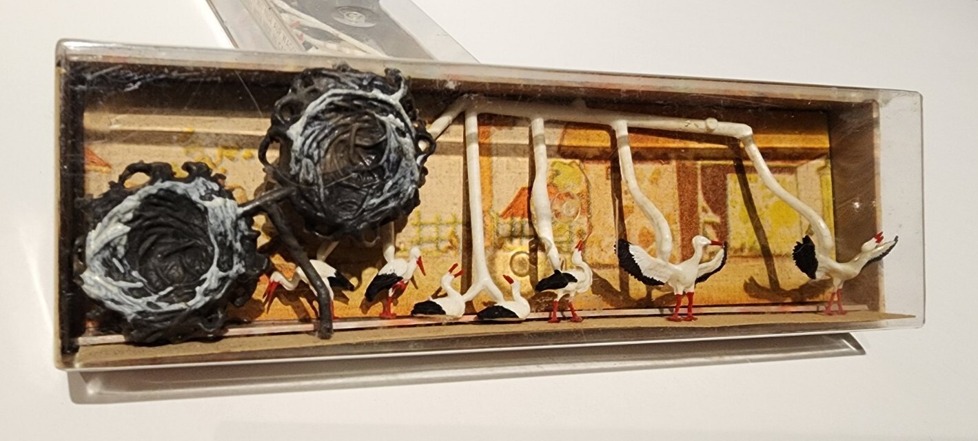 Walter Marten HO Birds & Nest #764
