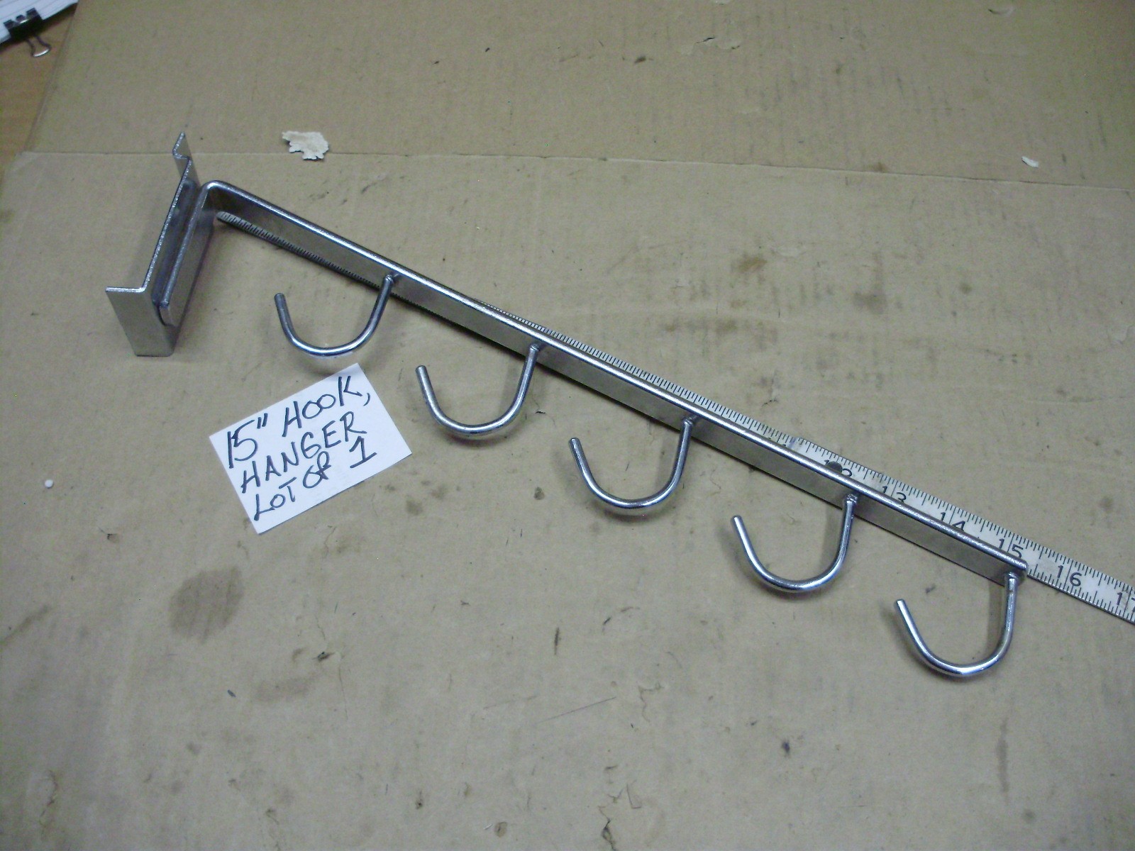 Slat Wall Board Chrome Hooks / Hangers, Various Lengths & Styles