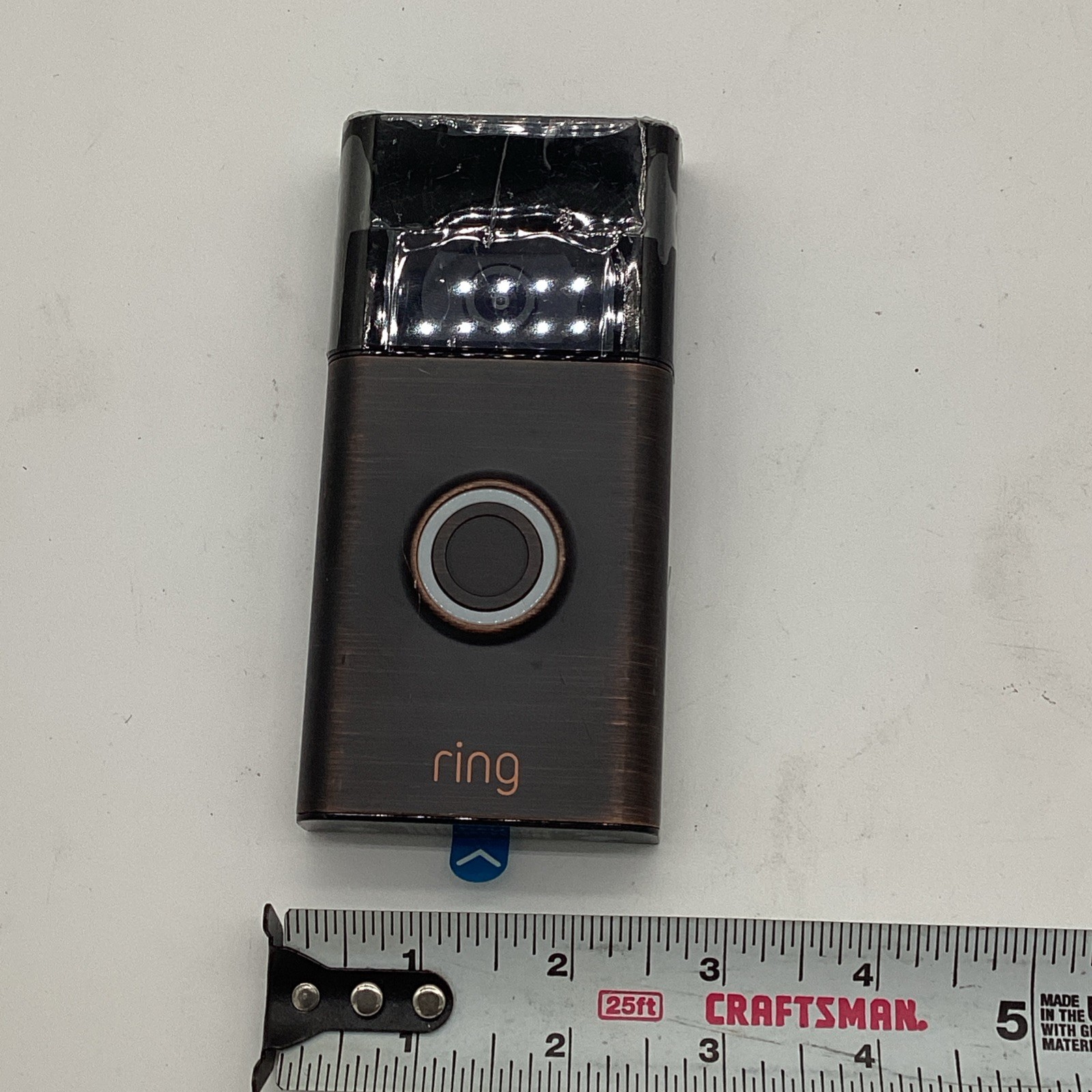 Ring Motion-Activated Wi-Fi Video Doorbell Battery USB-C Cable No Bracket