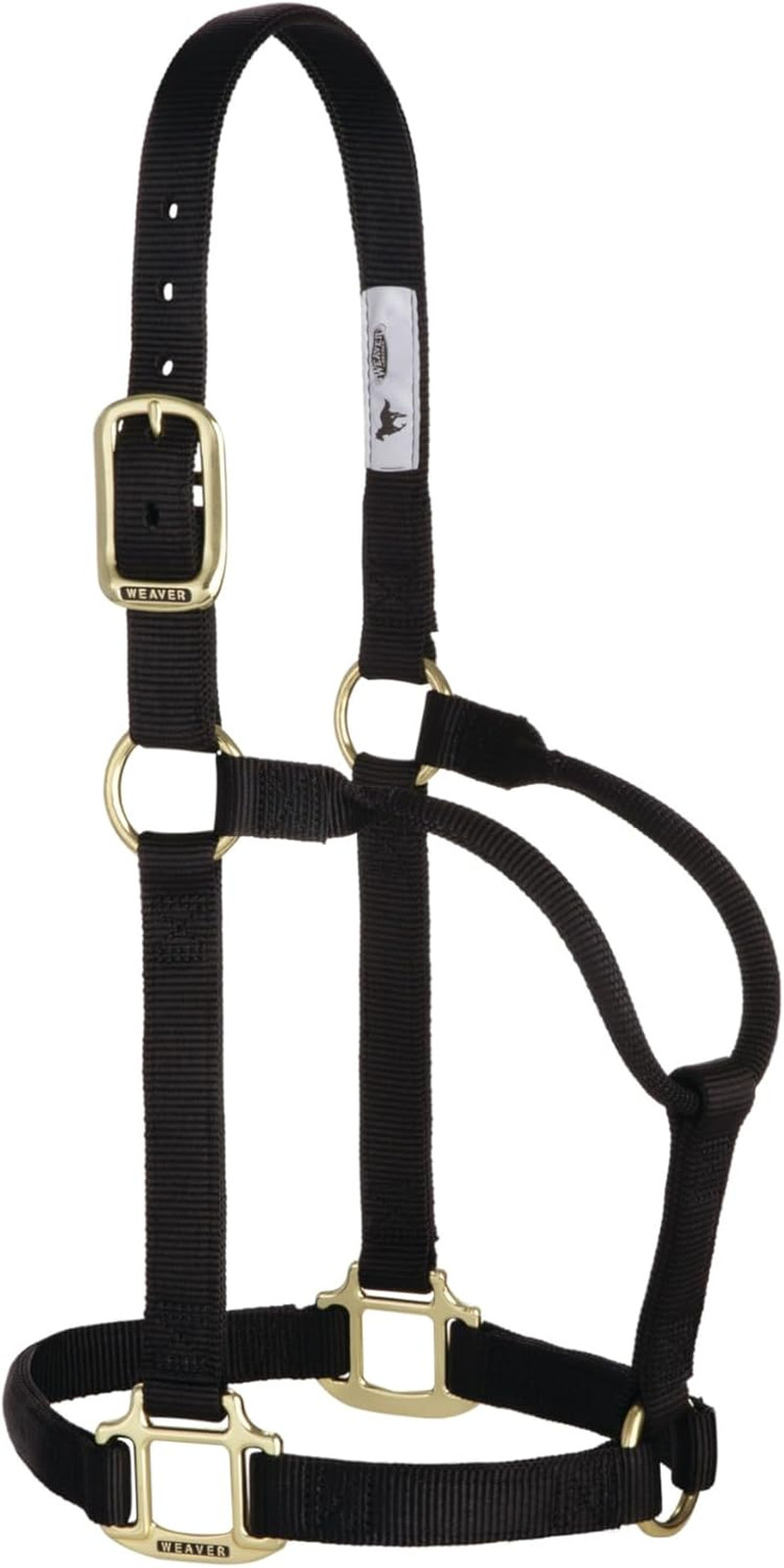 Weaver Leather Original Non-Adjustable Nylon Horse Halter, Small, Black