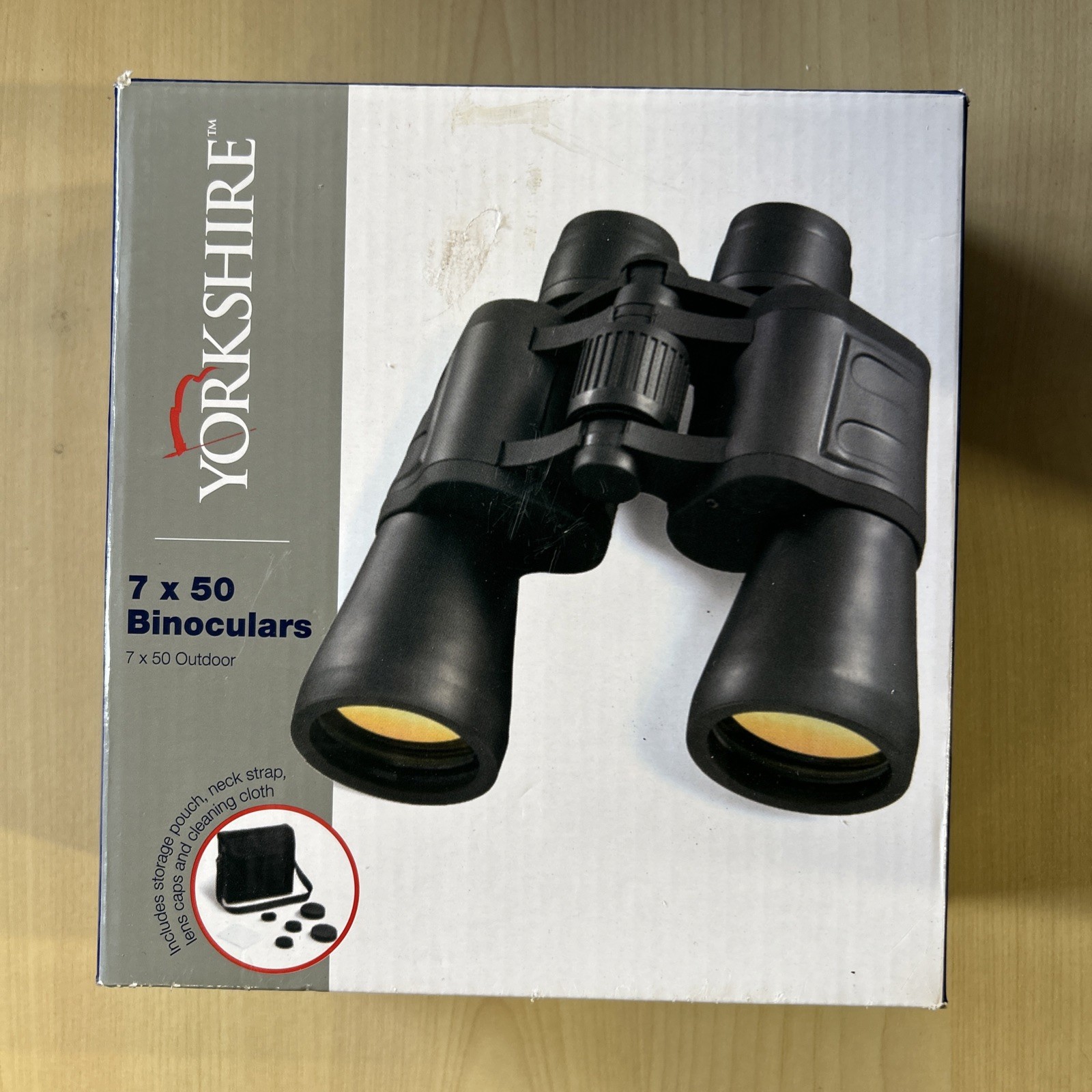 New- Yorkshire Binoculars with Case and Built in Compass