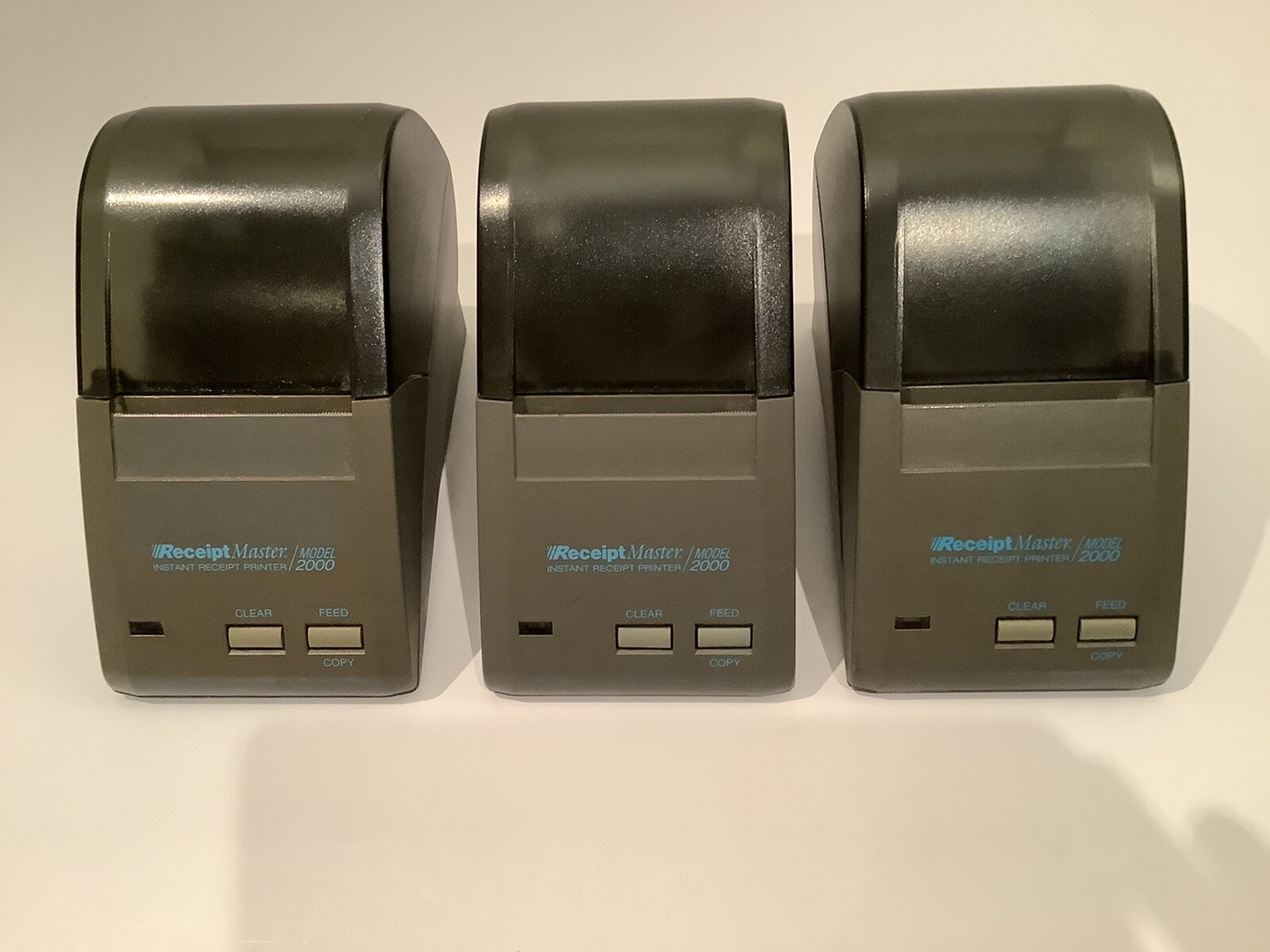 LOT OF 3 PERIPHERON RECEIPT MASTER 2000 - UNTESTED AS IS - NO AC OR USB CABLES -
