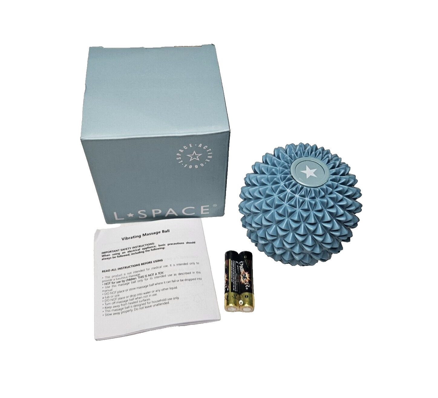 L Space Vibrating Massage Ball Luxurious Massage Batteries Included NEW IN BOX