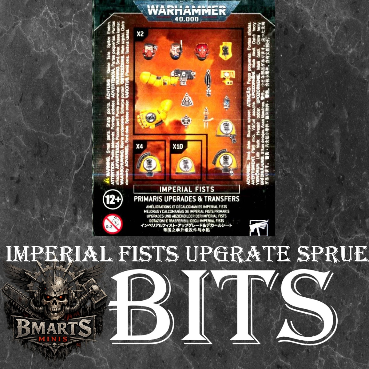 Warhammer 40k Space Marines Imperial Fists Upgrade Sprue BITS Multi Listing