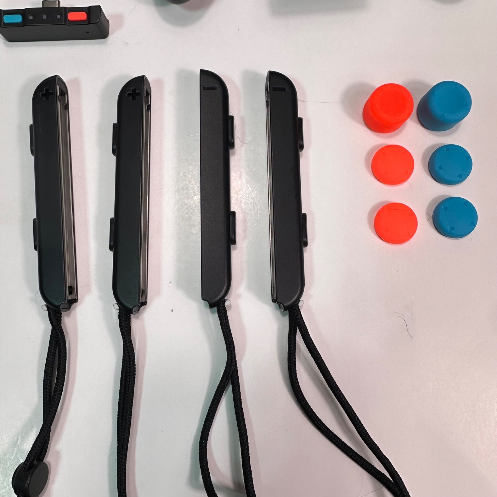 Nintendo Switch Accessory Bundle Grip Case Straps Dock Adapter Joy-Con Kit Lot