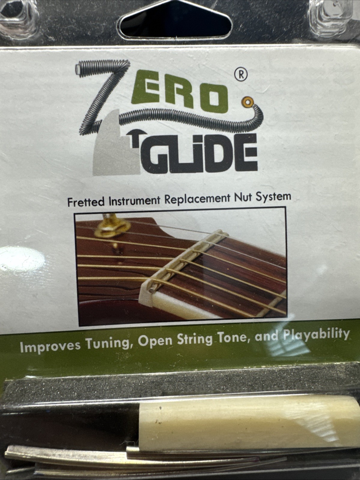 Gold Tone ZB-4 Zero Glide Unslotted Replacement Nut - Martin / Taylor