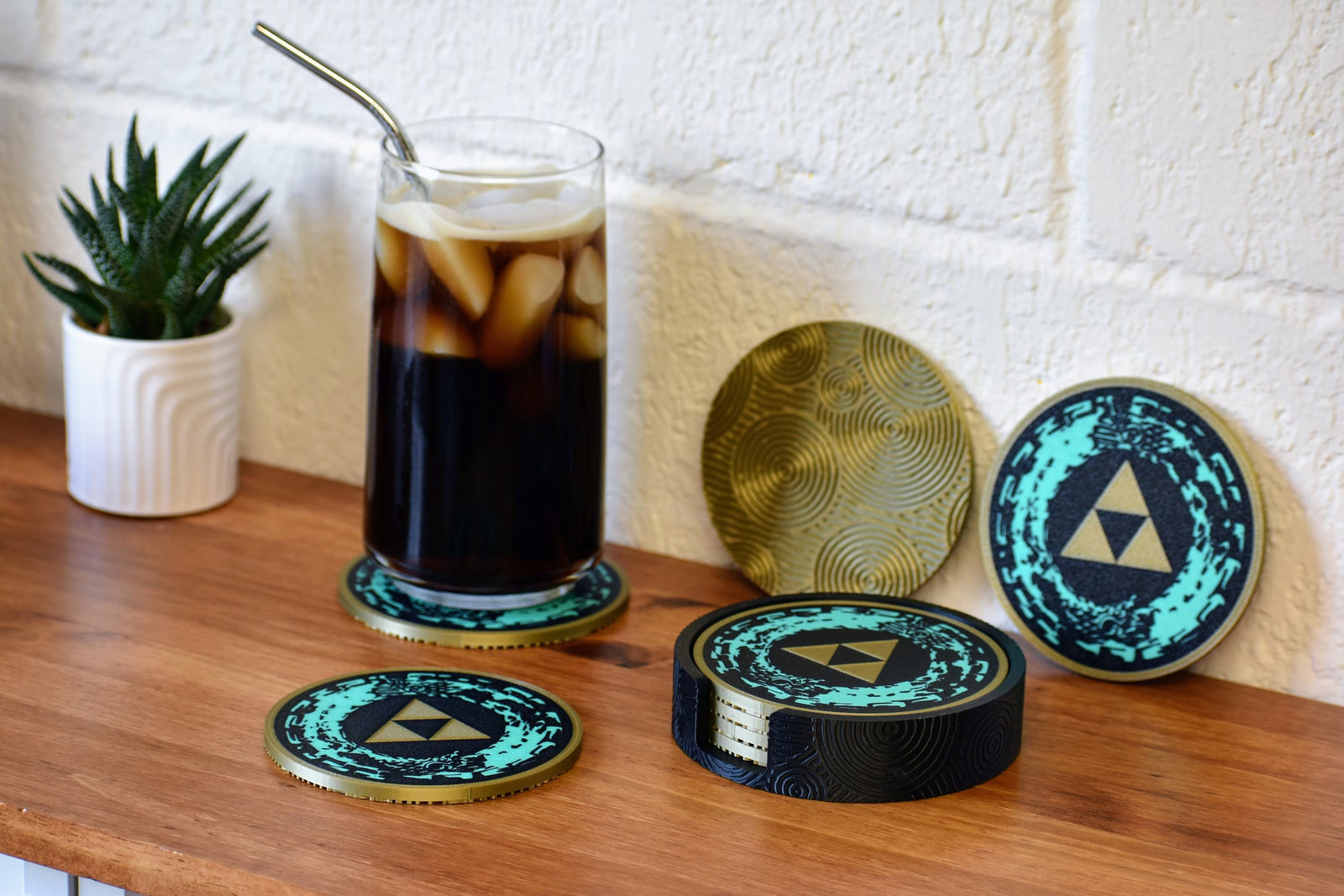Legend of Zelda Tears of the Kingdom Inspired Coaster Set - 3D Printed