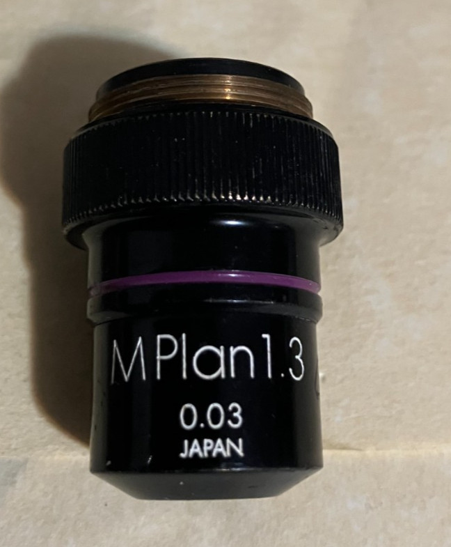 Olympus MPlan 1.3x Objective with warranty 401883
