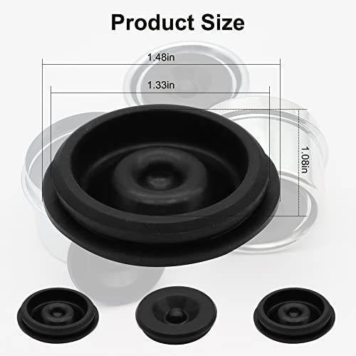 4 Pack Trailer Hub Cap Rubber Plugs, Fits 1.98 1.98" Plugs (2,000-3,500 lb)