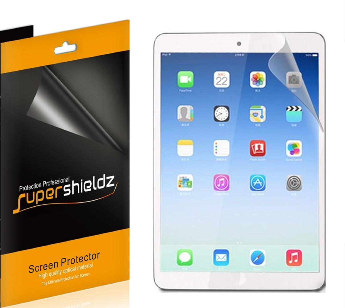 3X Supershieldz Clear Screen Protector Shield for Apple iPad Air 2 ,iPad Air