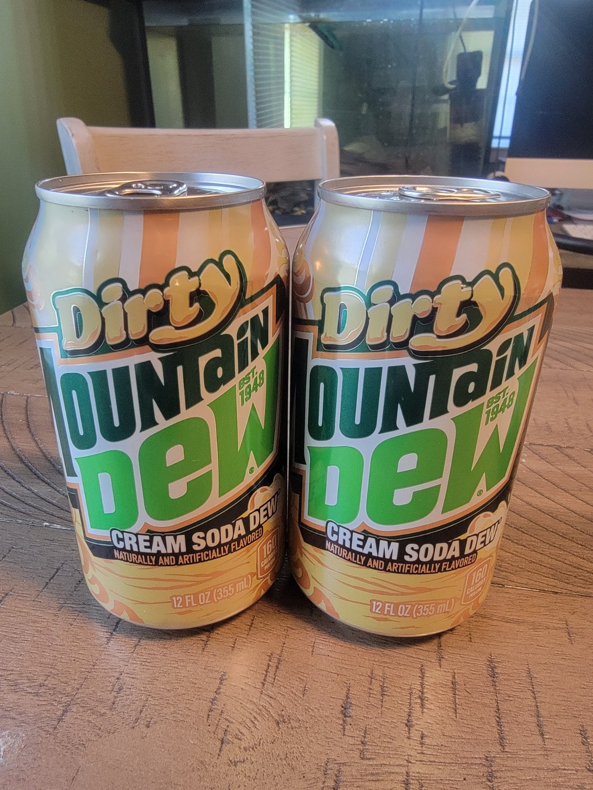 2 New 12oz Dirty Mountain Dew Cream Soda Dew Can (JUST RELEASED)