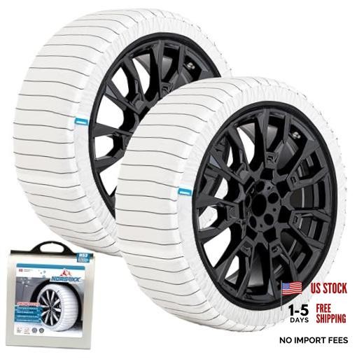 Passenger Vehicle Snow Socks for Tires - Car Sock Tire Traction Device for N53