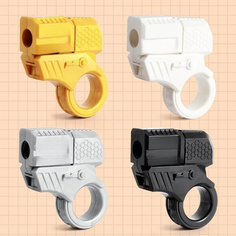 Mini Shell Ejection Fidget Ring Ratchet Spinner EDC Stress Relief ToyMini Shell