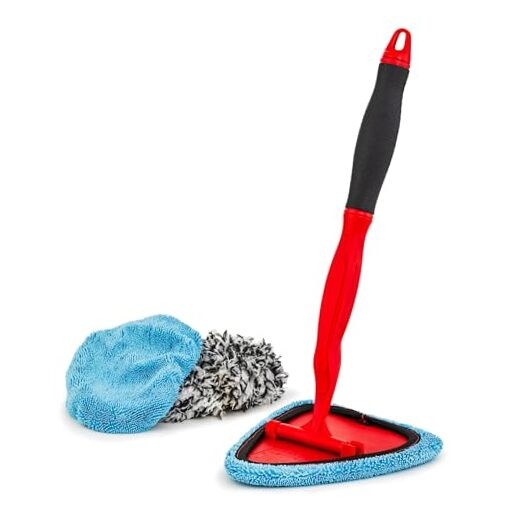 2-in-1 Easy Reach Detailing Wand - Extended Reach for Windshield - 18" Wand
