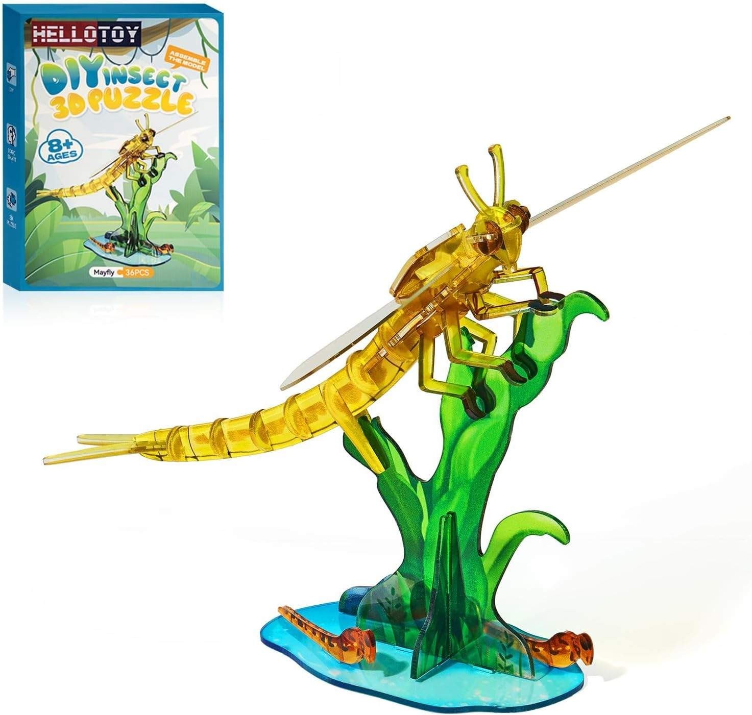 3D Acrylic Insects Puzzles DIY Bug Model Kit for Teenagers Educational Display