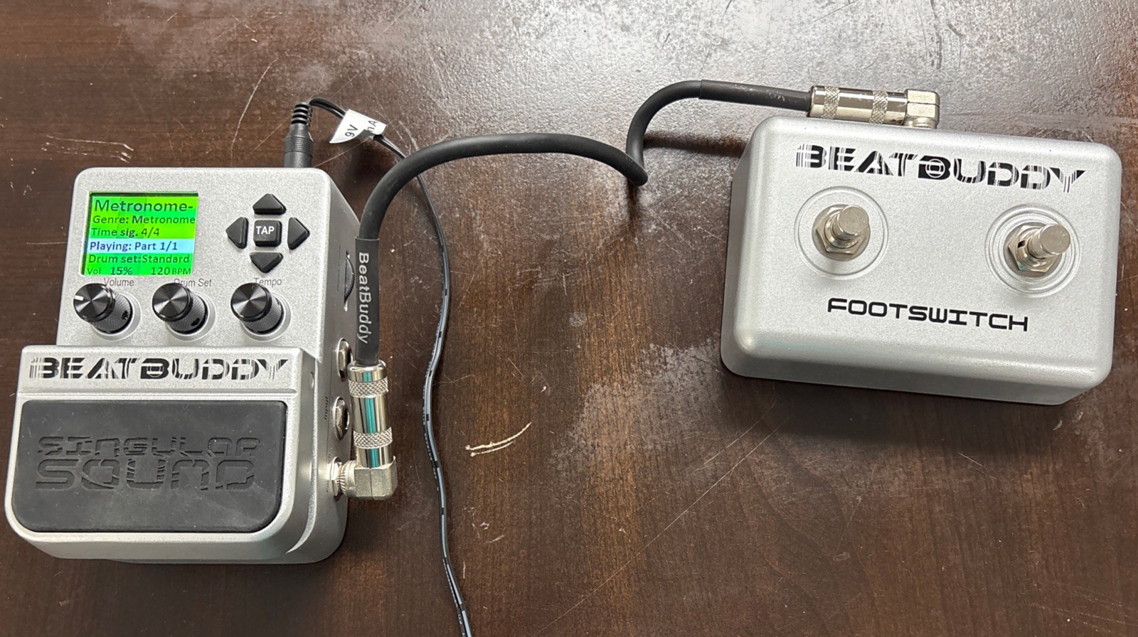 Beat Buddy Pedal Drum Machine with Foot Switch & Power Adapter, EX Condition