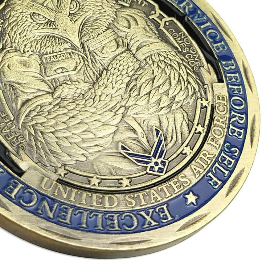 Collection Keepsake U.S.AF Core Values Air Force Military Challenge Coin