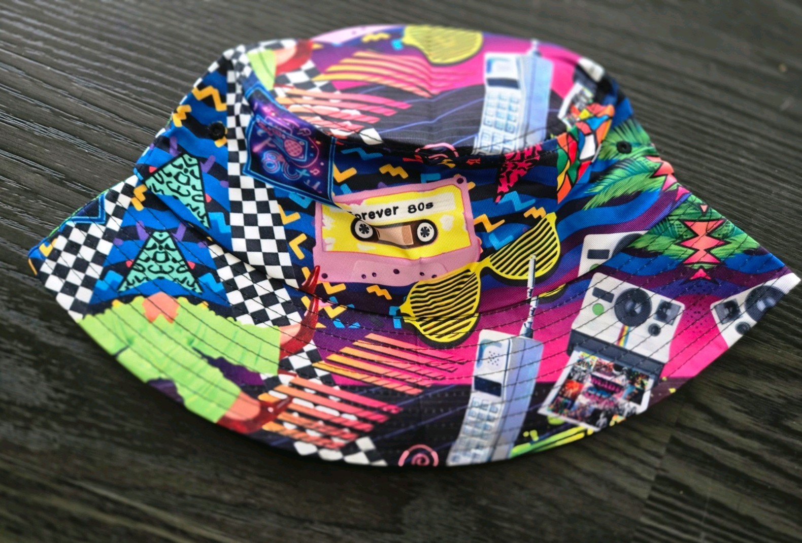 Throwback Bucket Hat 80s One Size Fits Most Unisex Costume Party Accessory
