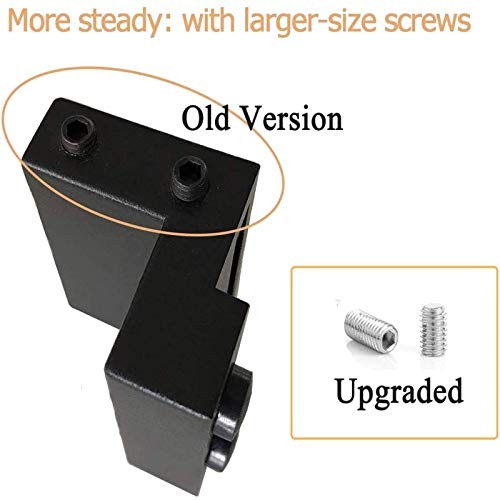2PCS Barn Door Stopper, Sliding Door Hardware Accessory for Flat Track, BK |