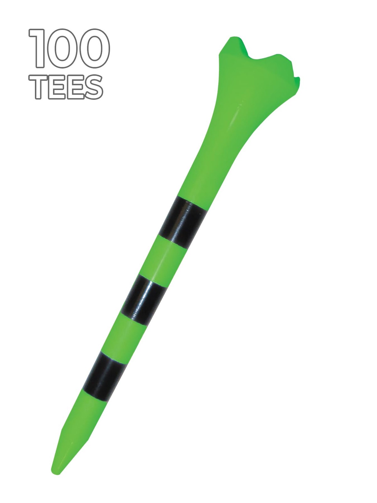 100 PCS Pride Performance Golf Tee Striped 31/4 Inch Plastic Accessories
