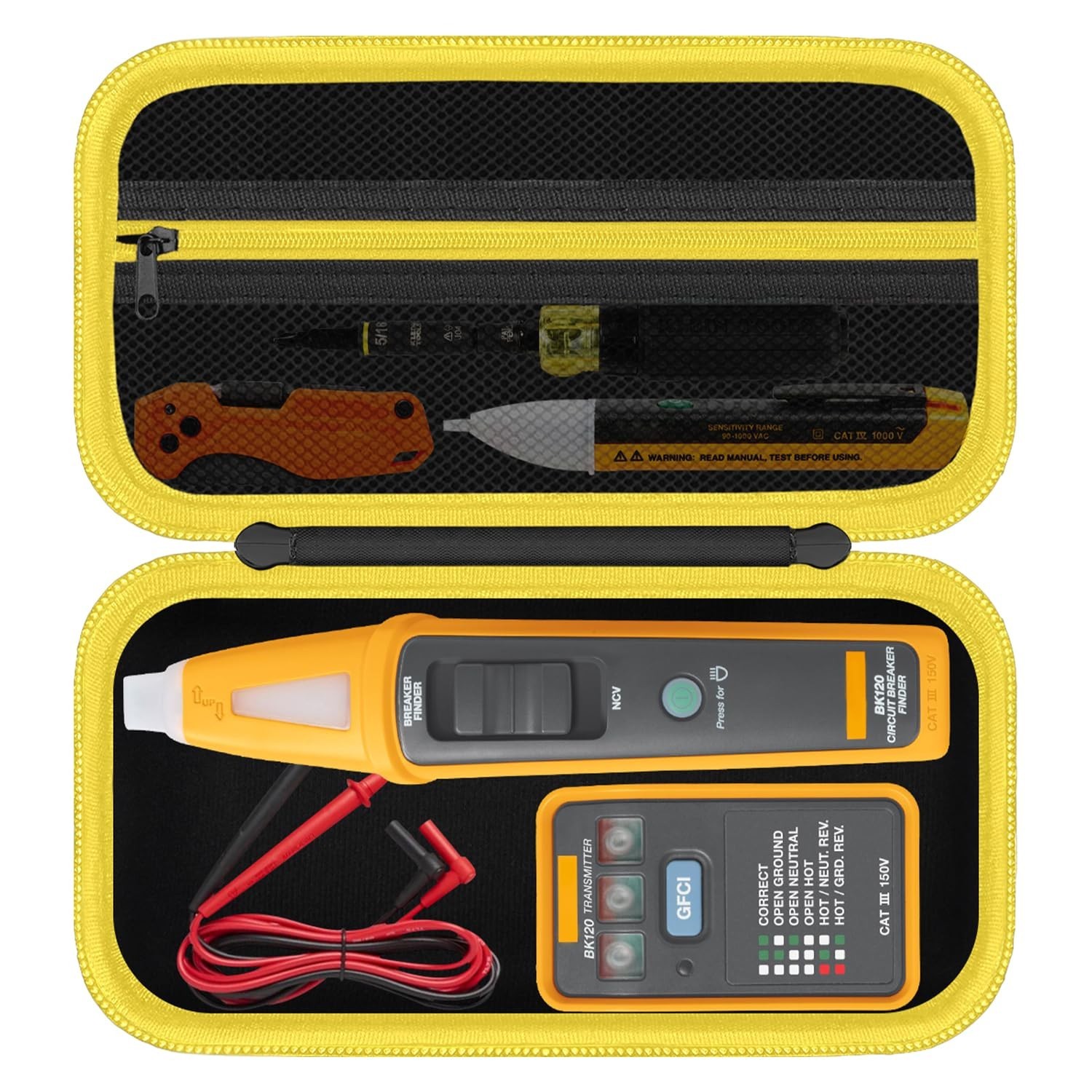 Hard Case for Fluke BK120 SmartTrace Breaker Finder and Socket Tester & GFCI ...